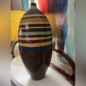 Vintage Pier One Wide Oven Vase 19” tall